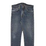 LEVI'S Mens Slim Blue Denim Classic Jeans Cotton Blend W32 L30 Zip