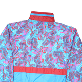 MARCEL CLAIR Womens Blue & Red Abstract Pattern Zip Jacket M Nylon