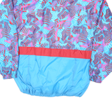 MARCEL CLAIR Womens Blue & Red Abstract Pattern Zip Jacket M Nylon