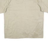 DICKIES Mens Beige Work Shirt XL Cotton Short Sleeve Button Front Utility