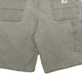 CARHARTT Mens Shorts Beige Casual Plain L W34 Durable Cotton Workwear