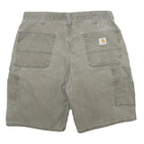 CARHARTT Mens Shorts Beige Casual Plain L W34 Durable Cotton Workwear