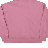 CHAMPION Womens Pink Pullover Hoodie M Casual Cotton Blend Sweatshirt