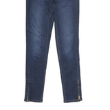 LEVI'S 710 Womens Jeans Blue Slim Skinny Denim Dark W26 L28 Stretch Zip