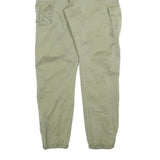 REPLAY Womens Cotton Blend Slim Cargo Trousers W28 L27 Khaki Green Casual