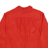 COUNTRY SOPHISTICATES Womens Red Tie Neck Long Sleeve Shirt M Classic Elegant