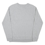 LEE Mens Grey Cotton Blend Crew Neck Sweatshirt M Casual Logo Pullover