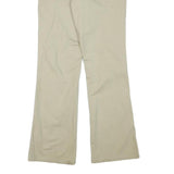 DICKIES Womens Cotton Blend Beige Regular Fit Straight Leg Trousers W27 L30