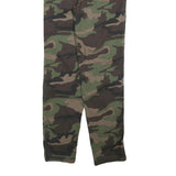 WONDER NATION Boys Cotton Blend Slim Camouflage Trousers W28 L30 Drawstring