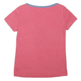 LAUREN RALPH LAUREN Womens Pink T-Shirt M Short Sleeve Round Neck Cotton Blend