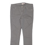 TED BAKER Womens Slim Grey Denim Slim Jeans W30 L28 Studded Detail Zip