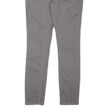 TED BAKER Womens Slim Grey Denim Slim Jeans W30 L28 Studded Detail Zip