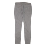 TED BAKER Womens Slim Grey Denim Slim Jeans W30 L28 Studded Detail Zip