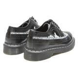 DR MARTENS Womens 6 Black Leather Brogue Shoes Lace-Up Casual Oxford