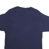 RUSSELL ATHLETIC Mens Blue Nevada Wolf Pack Graphic T-Shirt L Short Sleeve Crew