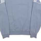 ADIDAS Womens Blue Crew Neck S Sweatshirt Cotton Blend Casual Classic Style
