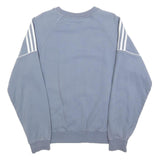 ADIDAS Womens Blue Crew Neck S Sweatshirt Cotton Blend Casual Classic Style