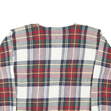 TOMMY HILFIGER Mens White & Red Patterned Jumper Crew Neck M Cotton Blend