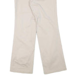 DKNY Womens Cotton Blend Beige Regular Fit Straight Leg Trousers W28 L30