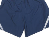 Womens Navy Blue Casual Shorts M W26 U.S. Air Force Logo Reflective Print