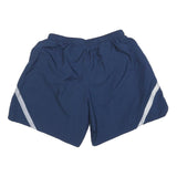 Womens Navy Blue Casual Shorts M W26 U.S. Air Force Logo Reflective Print