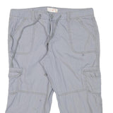 OP Womens Shorts Grey Cargo Casual L W31 Cotton Blend Utility Pocketed