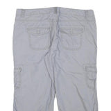 OP Womens Shorts Grey Cargo Casual L W31 Cotton Blend Utility Pocketed