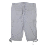 OP Womens Shorts Grey Cargo Casual L W31 Cotton Blend Utility Pocketed