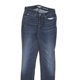 LEVI'S Womens Slim Skinny Denim Blue Jeans W25 L30 Stretch Cotton Blend Zip