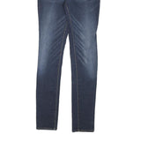 LEVI'S Womens Slim Skinny Denim Blue Jeans W25 L30 Stretch Cotton Blend Zip