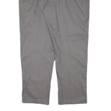 DICKIES Mens Regular Fit Grey Cotton Blend Zip Trousers W44 L31 Workwear