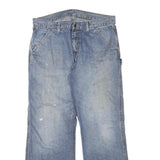CARHARTT Mens Regular Blue Denim Jeans W36 L32 Workwear Straight Fit Cotton
