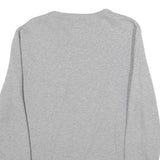 LEVI'S Mens Grey Sweatshirt Crew Neck S Cotton Blend Logo Print Casual Pullover