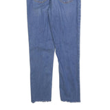 LEVI'S 711 Womens Jeans Blue Slim Skinny Denim Light W27 L25 Zip Frayed Hem