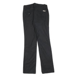 CALVIN KLEIN JEANS Womens Black Slim Straight Trousers W28 L30 Essential Cotton