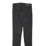 LEVI'S Womens Slim Black Denim Slim Fit Skinny Jeans W25 L28 Comfortable Stretch