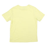 PUMA Mens Yellow Crew Neck Short Sleeve T-Shirt M Cotton Blend Logo Print