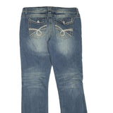 RUE 21 Womens Blue Regular Fit Straight Denim Medium Wash W32 L32 Casual