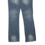 RUE 21 Womens Blue Regular Fit Straight Denim Medium Wash W32 L32 Casual