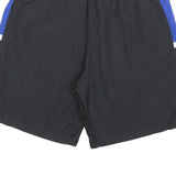 ADIDAS Mens Black & Blue Sports Shorts M W28 Polyester Athletic