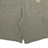 CARHARTT Mens Shorts Green Casual Relaxed Fit XL W38 Workwear Utility Cotton