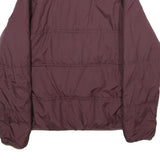 PUMA Womens Maroon Burgundy Jacket M Woven Zip Sportswear Logo