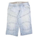 YIJUE INDUSTRY Mens Shorts Blue Casual Cotton Blend M W34 Summer Wear