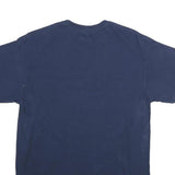 NFL Mens Blue Broncos Football Graphic T-Shirt M Short Sleeve Crew Neck