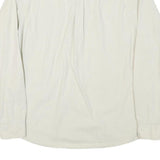 WRANGLER Mens Cream & White Shirt L Long Sleeve Button Front Two Pockets