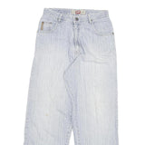 JEAN POINT Mens Regular Fit Blue Straight Denim W29 L28 Cotton Blend Zip Jeans