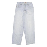 JEAN POINT Mens Regular Fit Blue Straight Denim W29 L28 Cotton Blend Zip Jeans