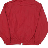 MV SPORT Mens Red Edgewood College Hooded Jacket L Polyester Blend Zip Plain