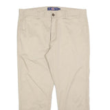 DICKIES Mens Regular Fit Beige Cotton Blend Trousers W36 L26 Workwear Classic