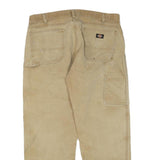 DICKIES Mens Jeans Beige Regular Straight Denim W38 L30 Workwear Durable